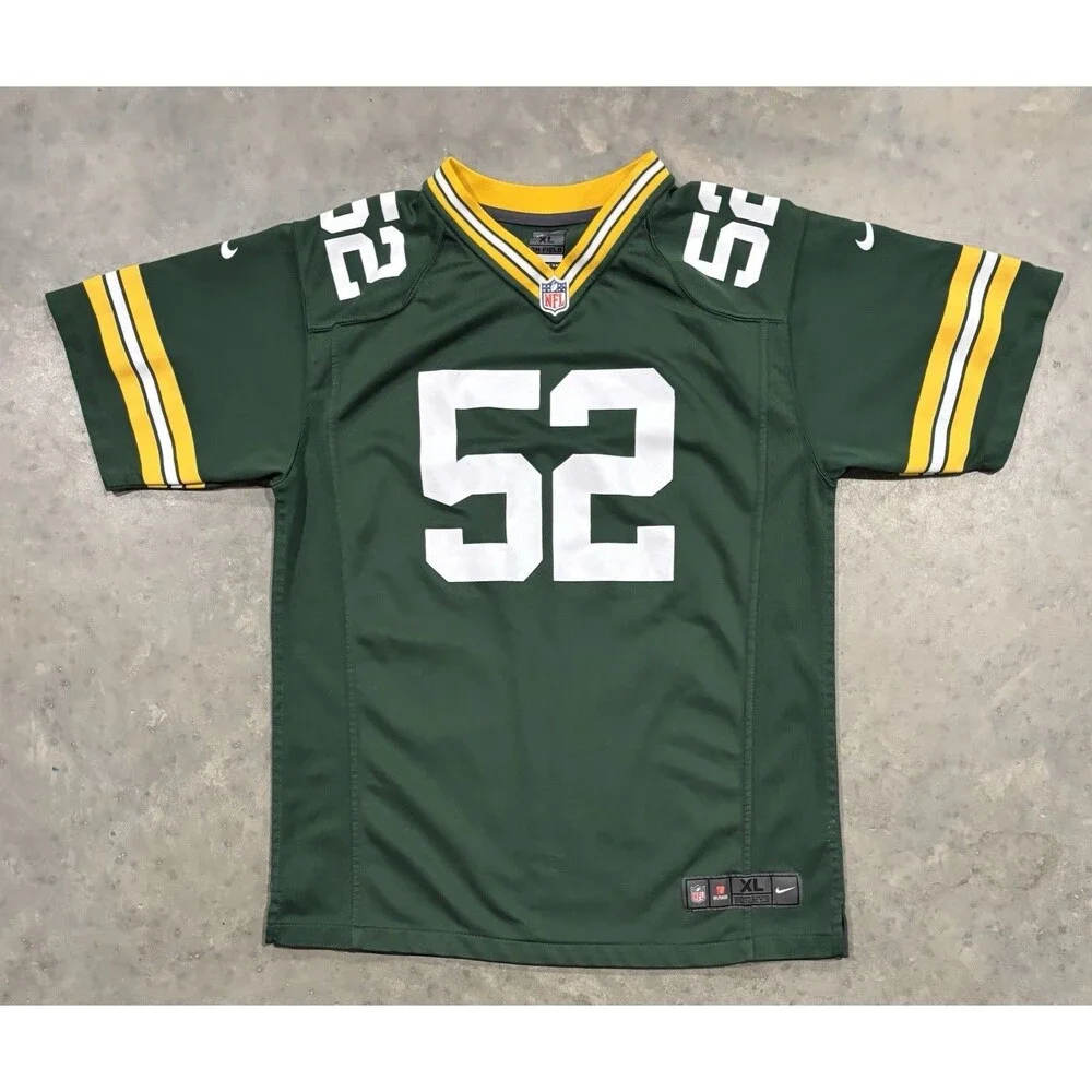 Nike On Field Clay Matthews Green Bay Packers Jersey Youth Boys XL NFL